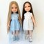 Šaty pro panenku Paola Reina a Minikane 32 cm By Loli - Glittery blue