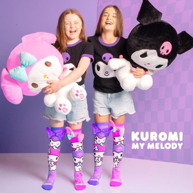 Podkolenky MADMIA - Kuromi & My Melody - 6 - 99 let