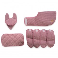 Jezdecké doplňky pro mini koníka 30 cm By Astrup - Corduroy Rose