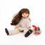 Kabátek, návleky a čepice pro panenku Paola Reina a Minikane 32 cm By Loli - Jacket Fluffy