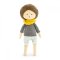 Látkový ježek 30 cm Cotti Motti Orange Toys - Henry