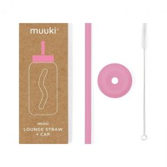 Brčko a víčko pro lahev Muuki 500 ml - Flamingo Pink