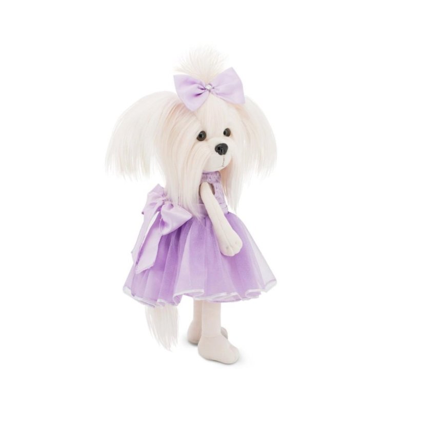Plyšový pejsek maltézská fenka Lucky Doggy - Mimi Purple
