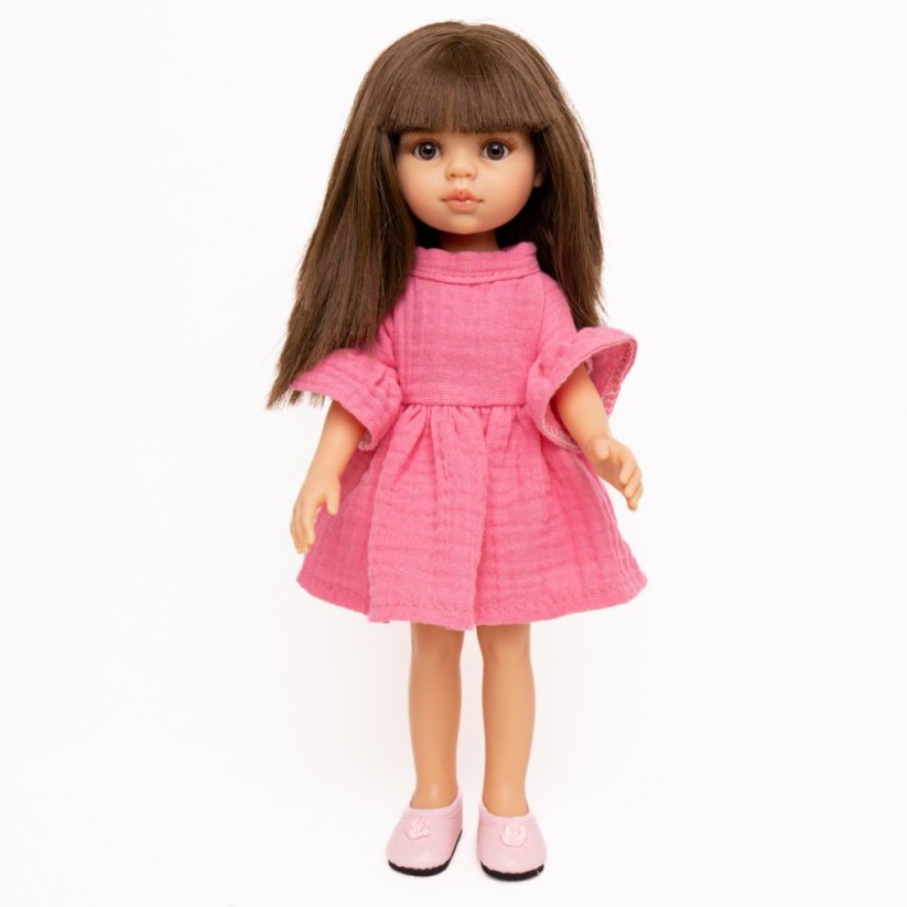 Šaty pro panenku Paola Reina a Minikane 32 cm By Loli - Fairy - Fuchsia