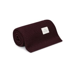 Deka ze 100% merino vlny My Memi - Premium Collection - Burgundy