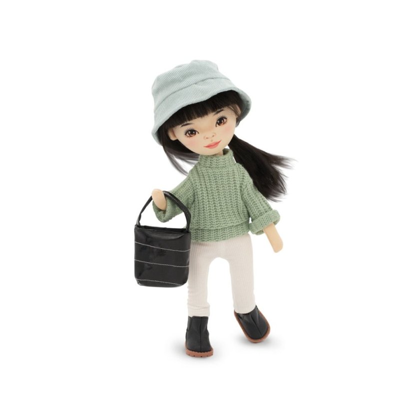 Látková panenka Orange Toys - Sweet sisters Lilu - Green sweater