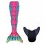Kostým mořské panny Kuaki Mermaids - Mořský ocas a monofin ploutev - Zanzibar - S 8-10 let