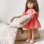 Šaty, kabelka a boty pro panenku Paola Reina a Minikane 32 cm By Loli - Set Pink chic