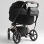 Kabelka a organizér na kočárek 2v1 Joissy MIDI - Black/Black