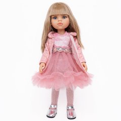 Kabátek pro panenku Paola Reina a Minikane 32 cm By Loli - Jacket Chic - Glitter