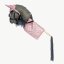 Čabraka s dekou na sedlo pro hobby horse koníka By Astrup - Pink Glitter