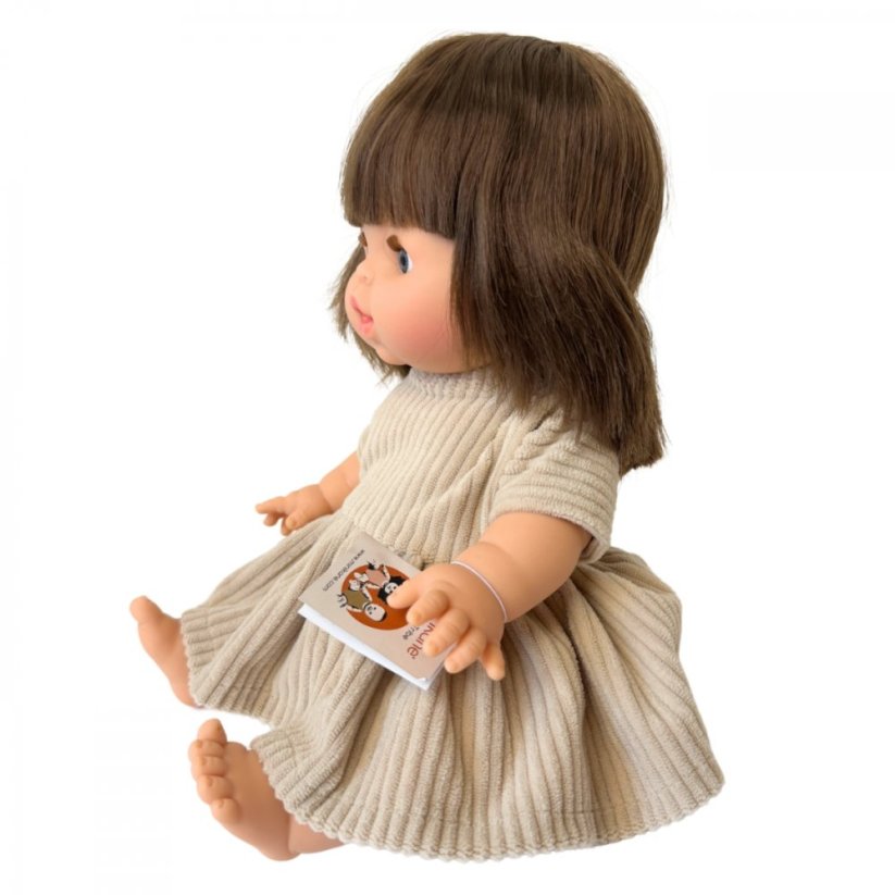 Šaty pro panenku 34 cm By Loli - Boho - Corduroy latte