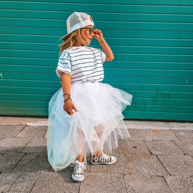 Dívčí tylová tutu sukně Ratatam - Rock Tutu White