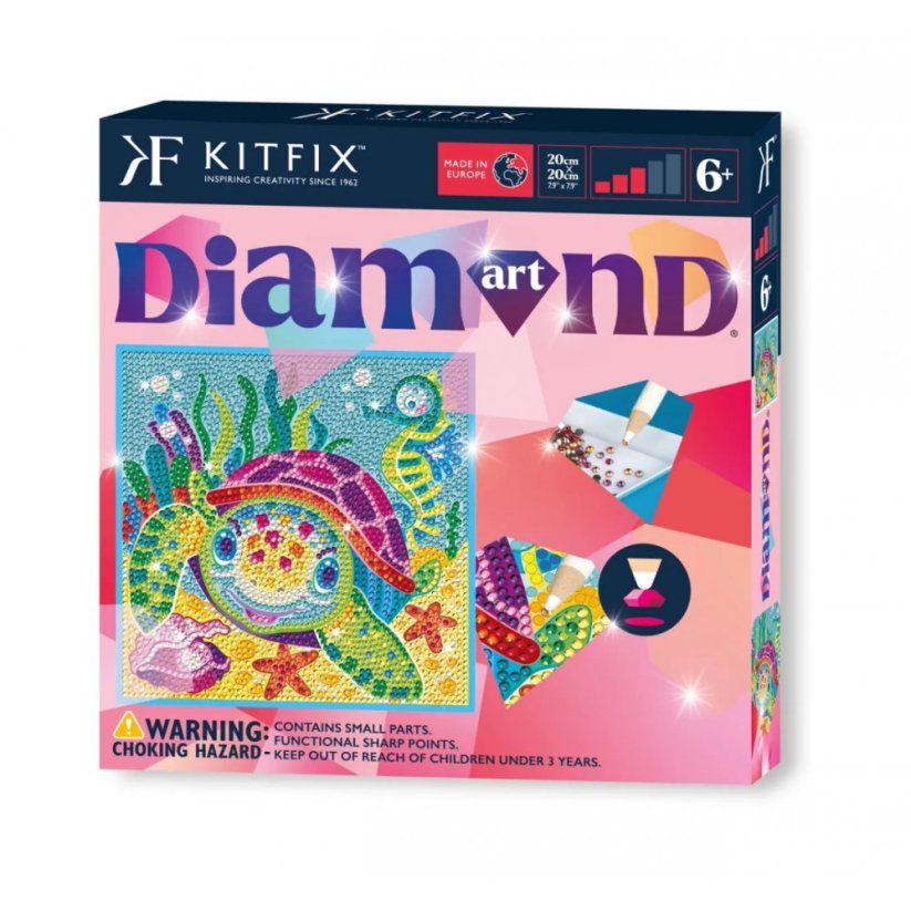 Diamantové malování želva Kitfix - Classic 6+