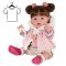 Oblečení pro panenku o velikosti 45cm De Cuna - Pink and beige set