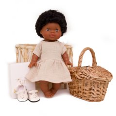 Šaty pro panenku Boho - Latte - By Loli