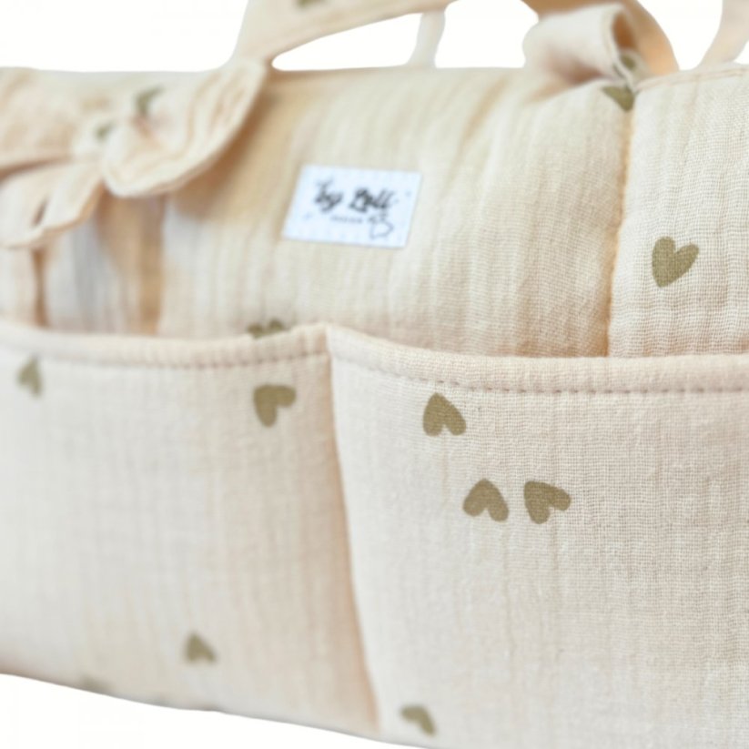 Přebalovací taška na kočárek pro panenku By Loli - Cream love