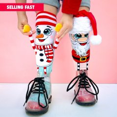 Podkolenky MADMIA - Santa & Snowman - 6 - 99 let