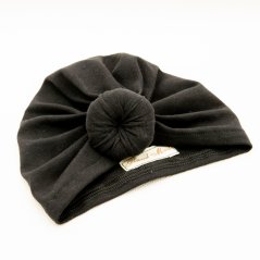 Turban pro panenku Doughnout / BY LOLI - Black
