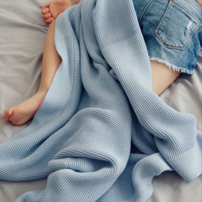 Bambusová deka My Memi - Baby blue