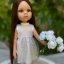 Šaty pro panenku Paola Reina a Minikane 32 cm By Loli - Glittery white