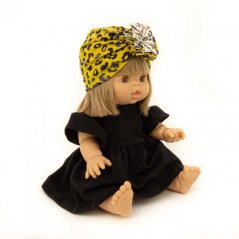 Šaty a turban pro panenku Minikane - Fairy Black and leo - By Loli