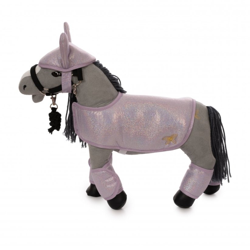 Jezdecké doplňky pro mini koníka 30 cm By Astrup - Purple Glitter