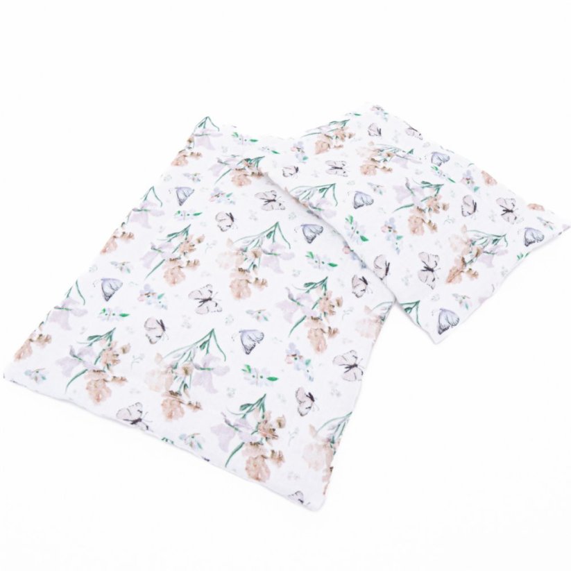 Peřinky pro panenku By Loli - Květiny a motýlci