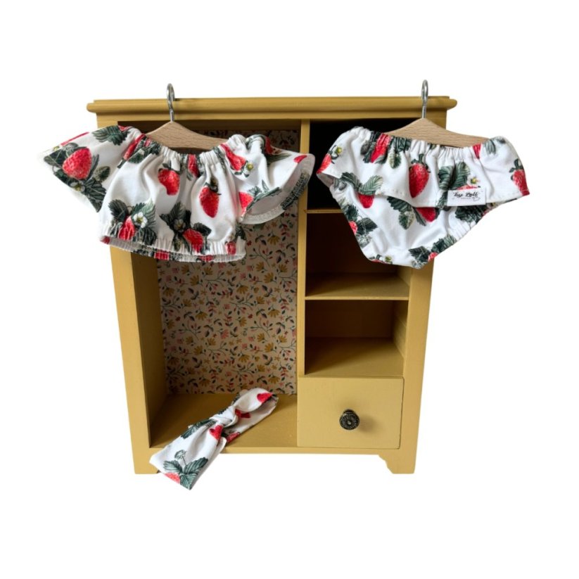 Set oblečení a čelenka pro panenku Baby Born 43cm - Hawai - Strawberries