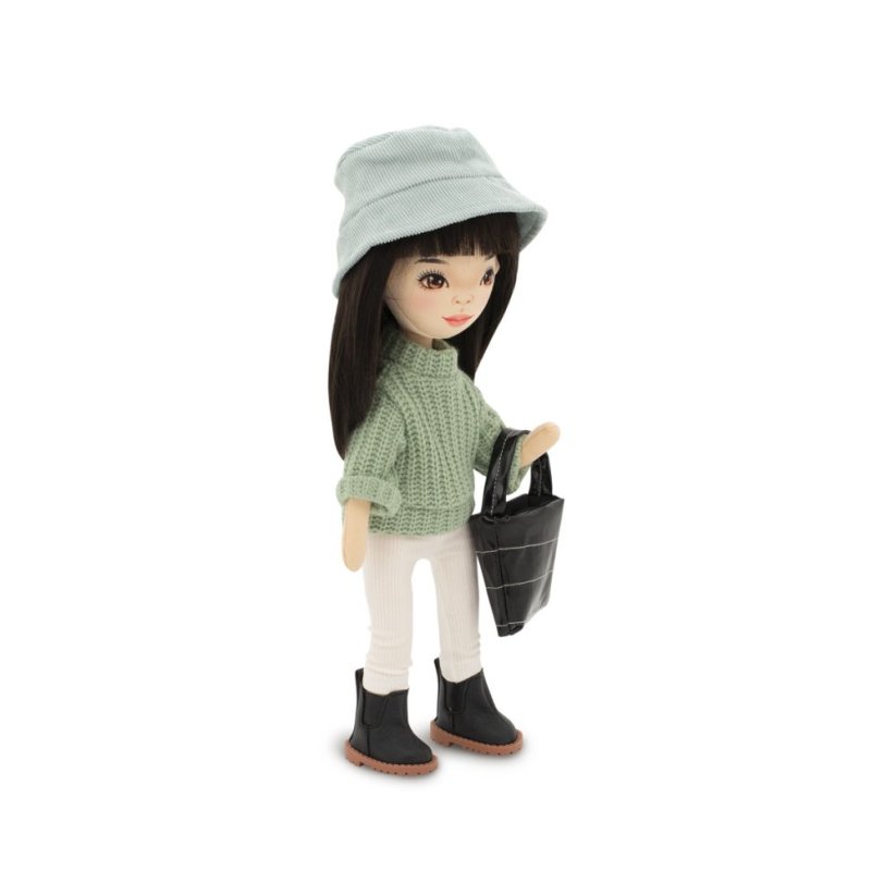 Látková panenka Orange Toys - Sweet sisters Lilu - Green sweater