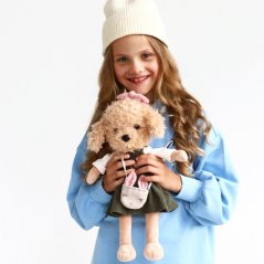 Plyšový pejsek pudlice Lucky Doggy - Fendi Paris Travel