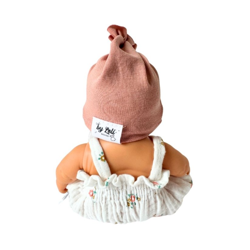 Overal a turban pro panenku Los Peques 21 cm - By Loli - Flowers