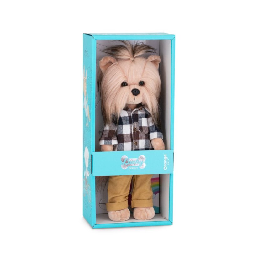 Plyšový pejsek yorkšírka Lucky Doggy - Andy Stylish Boy