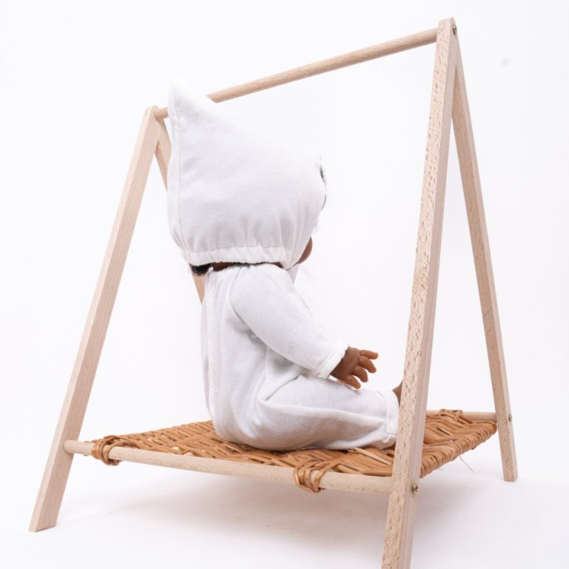 Overal pro panenku 34 cm By Loli - Vintage Baby - Light Cream