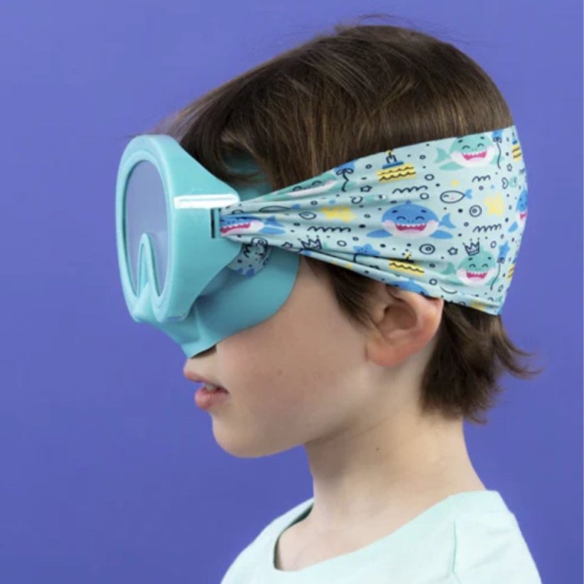 Potápěčské brýle se šátkem pro děti 3 - 10let Waterplops - Uni blue