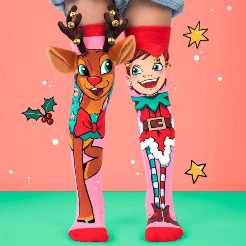 Podkolenky MADMIA - Reindeer and Elf - 6 - 99 let