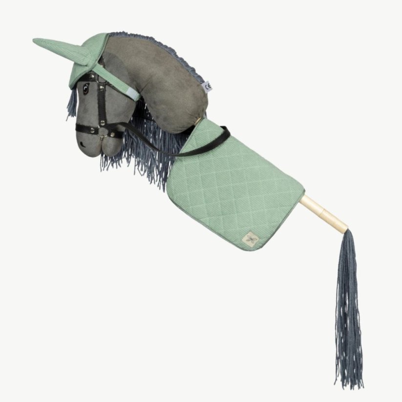 Čabraka s dekou na sedlo pro hobby horse koníka By Astrup - Green
