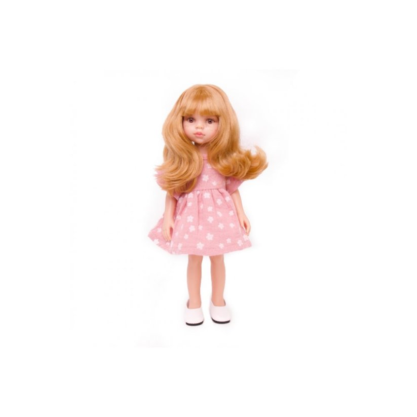 Šaty pro panenku Las Amigas/Minikane od BY LOLI - Fairy Pink flowers love