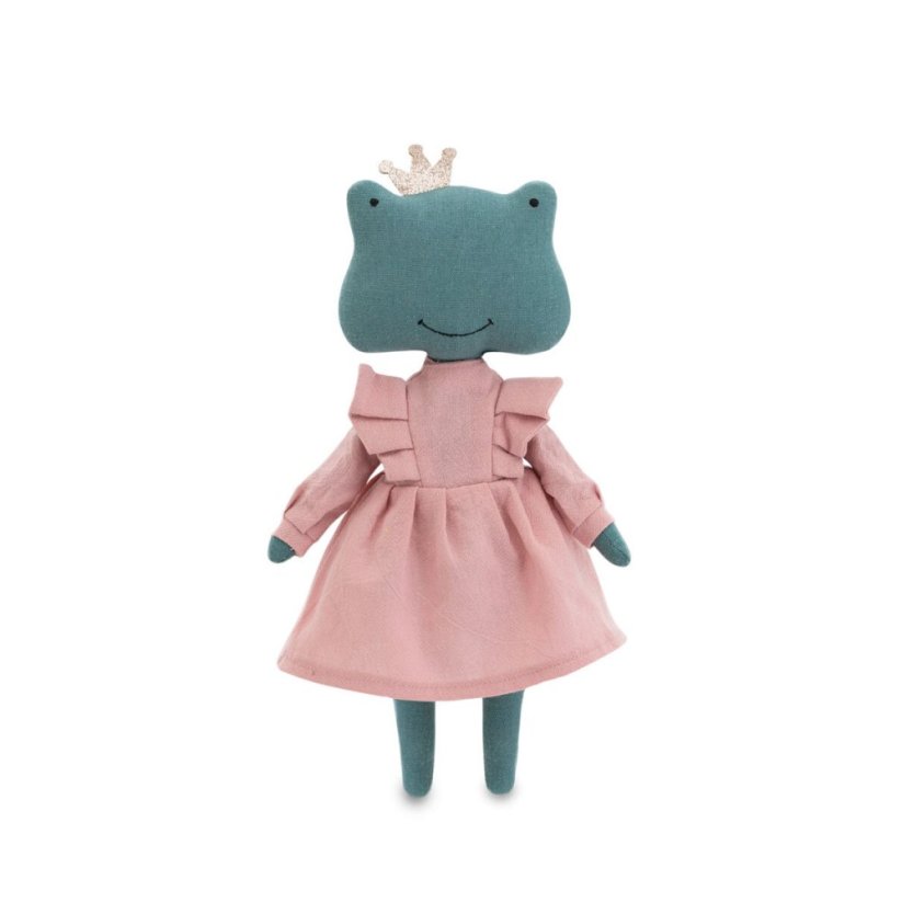 Látková žabka 30 cm Cotti Motti Orange Toys - Fiona The Frog Pink