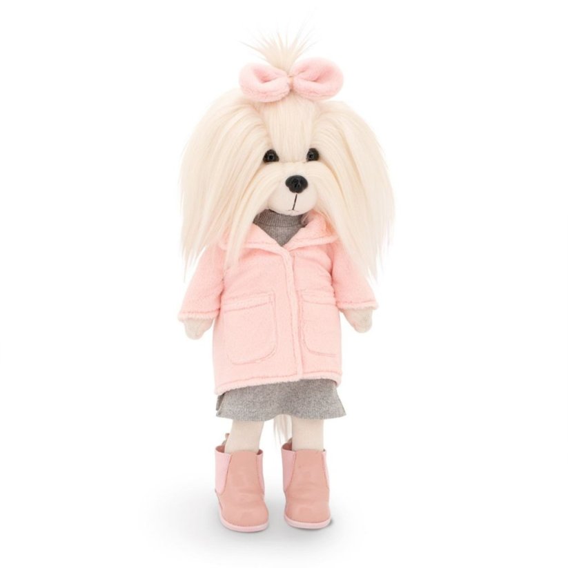 Plyšový pejsek maltézská fenka Lucky Doggy - Mimi Winter Fashion