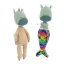 Látkový dráček s extra ploutví 30 cm Cotti Motti Orange Toys - Andy / Mermaid tail