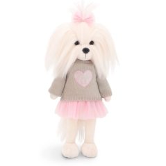 Plyšový pejsek maltézská fenka Lucky Doggy - Mimi Pink Hearth