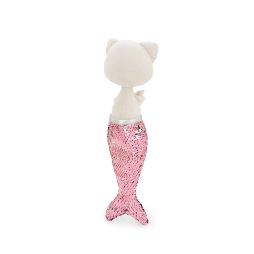 Látková kočička s ploutví 30 cm Cotti Motti Orange Toys - Christy Mermaid tail