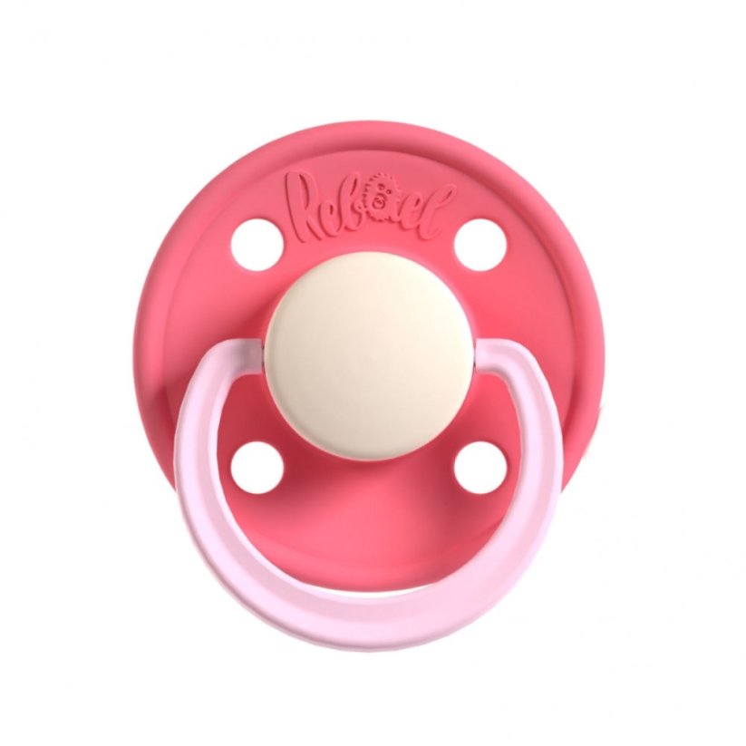 Dudlík Rebael z přírodního kaučuku 1 ks - Hot Pearly Flamingo - 6-18 měsíců (velikost 2)