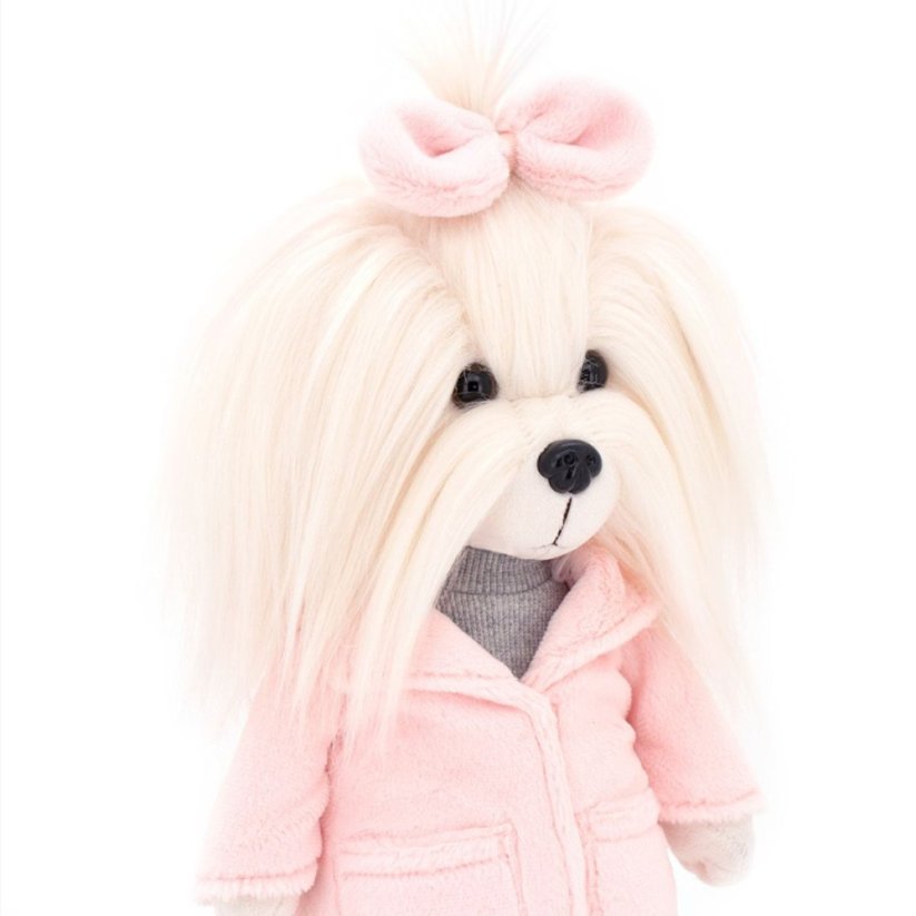Plyšový pejsek maltézská fenka Lucky Doggy - Mimi Winter Fashion