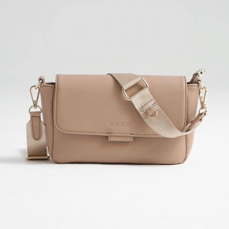 Mini crossbody kabelka pro maminku Joissy KENZA - Beige blush