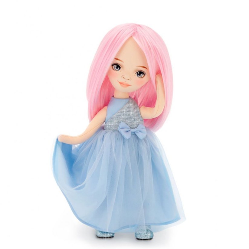 Látková panenka Orange Toys - Sweet sisters Billie - Blue Satin Dress