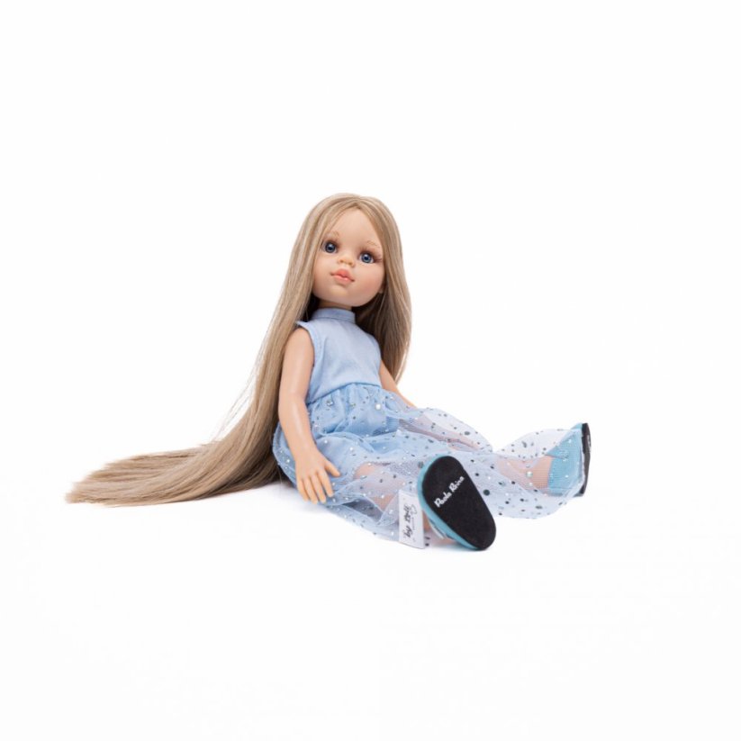 Šaty pro panenku Paola Reina a Minikane 32 cm By Loli - Glittery blue