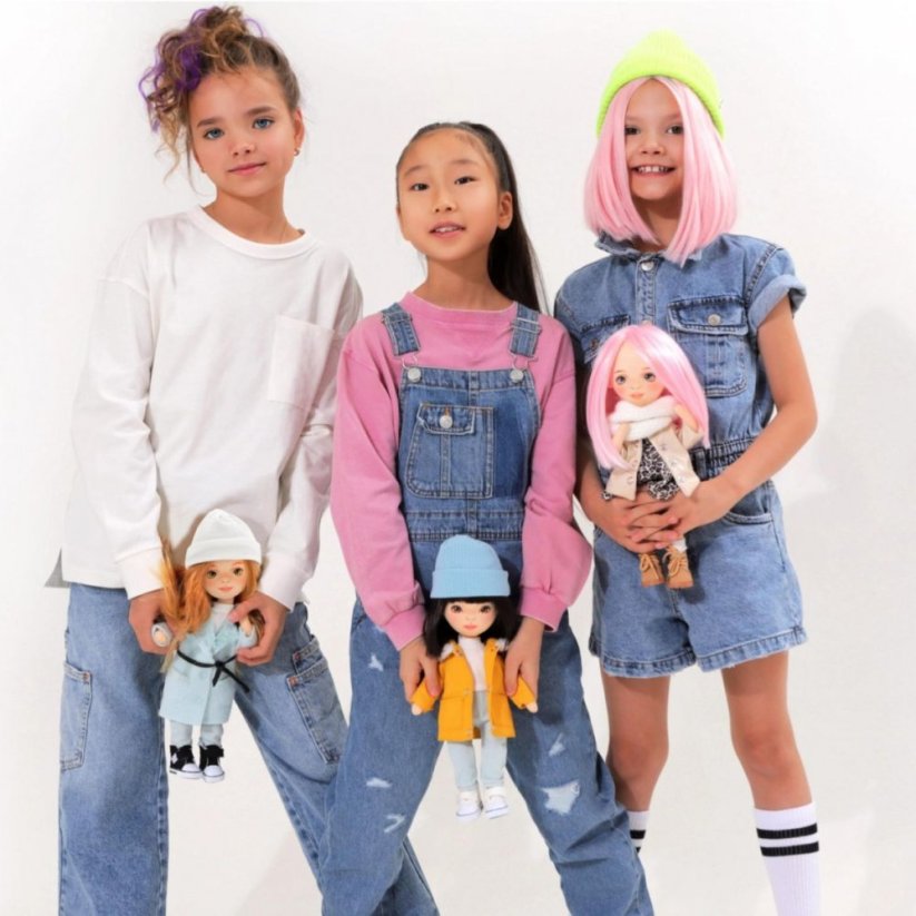 Látková panenka Orange Toys - Sweet sisters Lilu - Wide Jeans