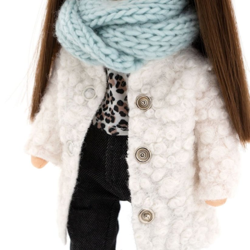 Látková panenka Orange Toys - Sweet sisters Sophie - White Fur Coat